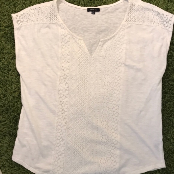 Verve Ami Tops - Verve Ami Sleeveless Tee Tank White Size XL